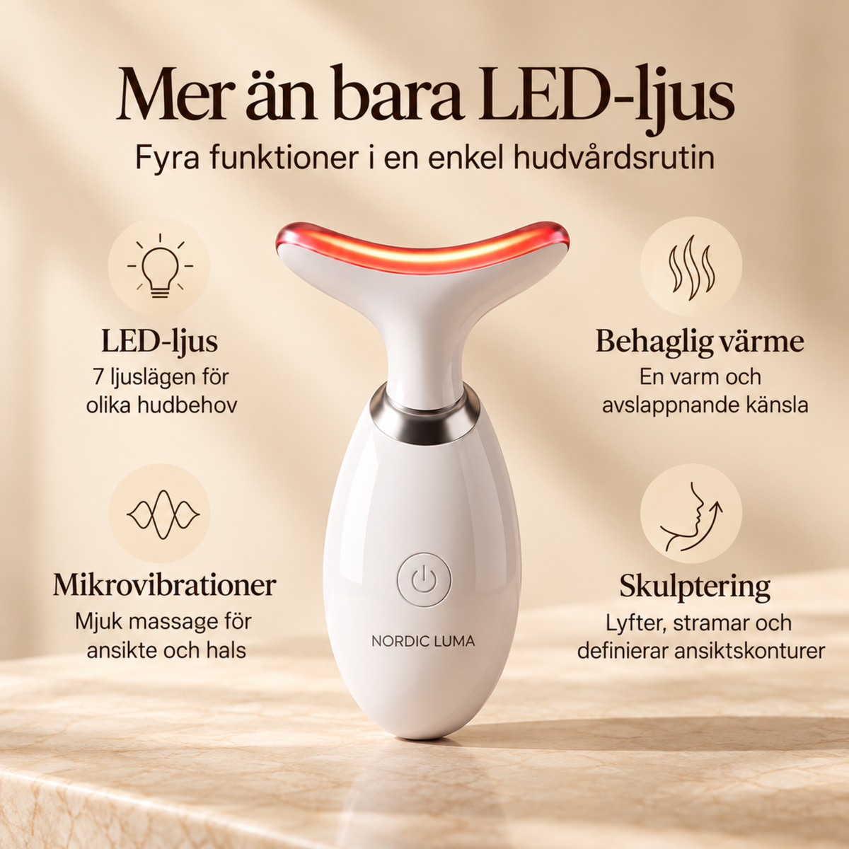The Firmer, 7-i-1 Ansiktsmassage För En Yngre Hud